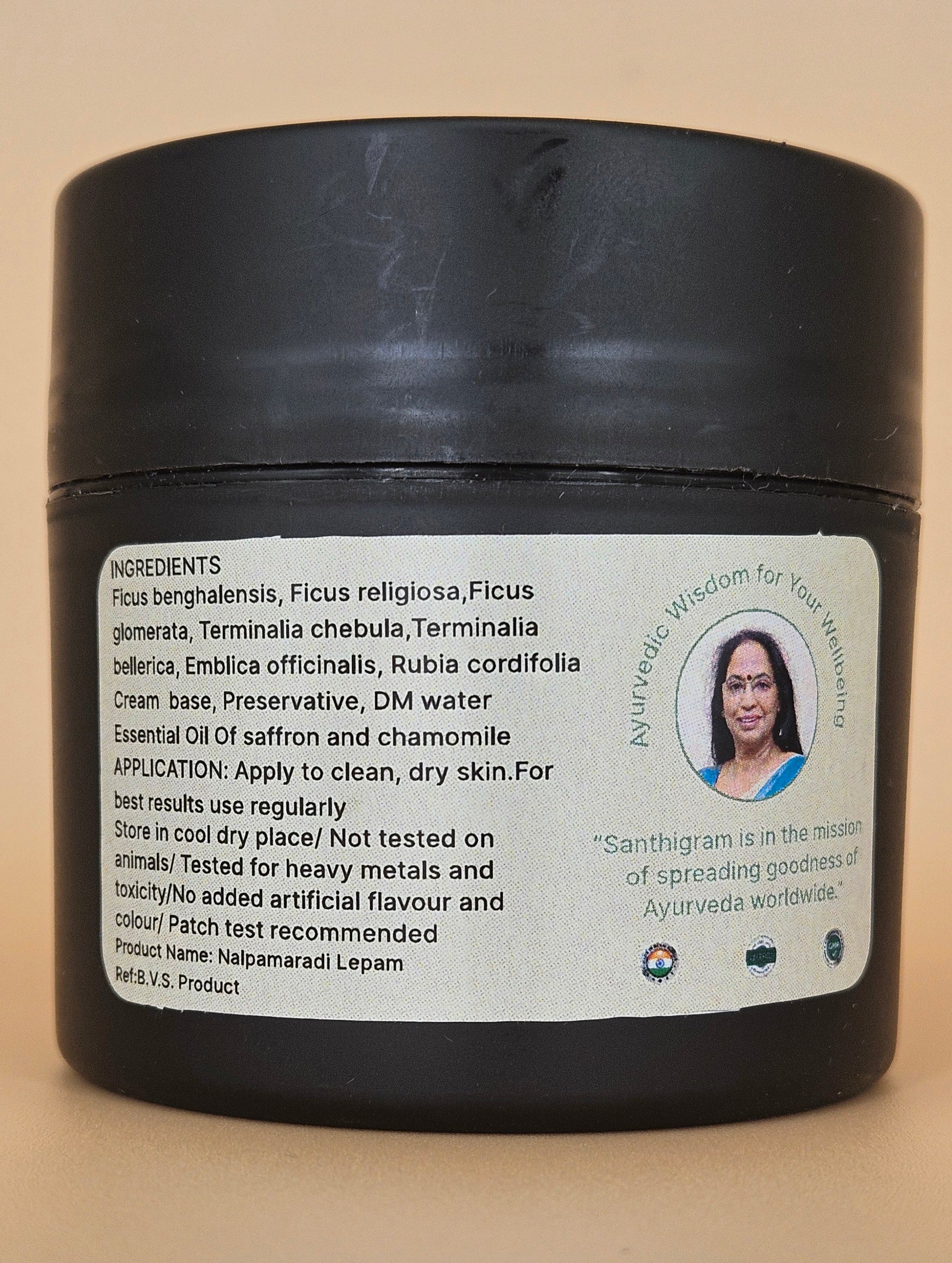 Everyday Ayurveda Face Cream — Nalpamaradi Lepam | Santhigram Herbals, 100g