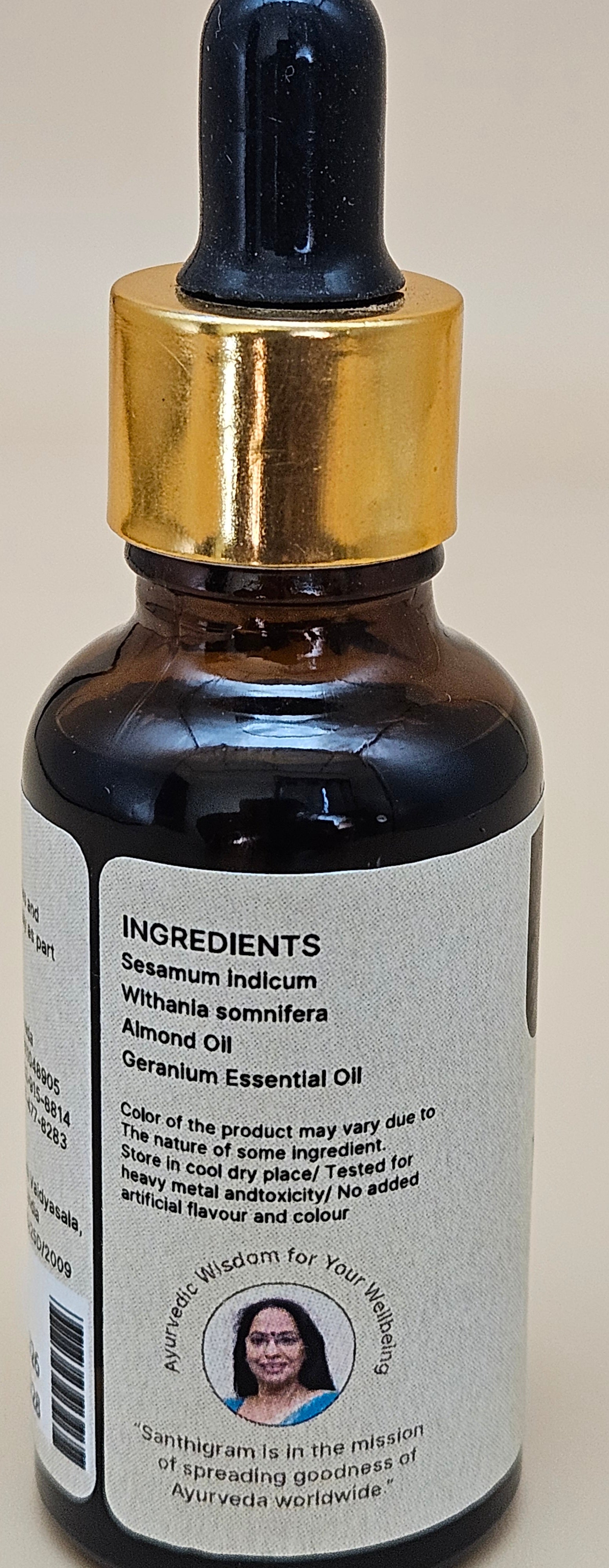 Nail Cares Cuticle Oil — Ashwagandha & Almond Oil | Santhigram Herbals, 30ml