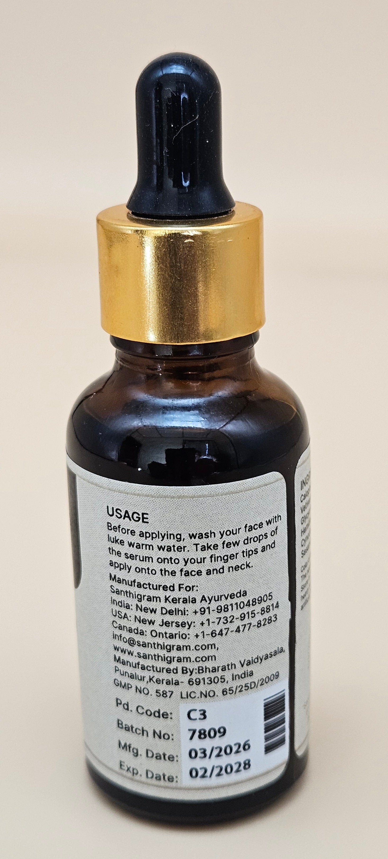 Velvett Face Oil — Vetiver, Manjistha & Licorice | Santhigram Herbals, 30ml