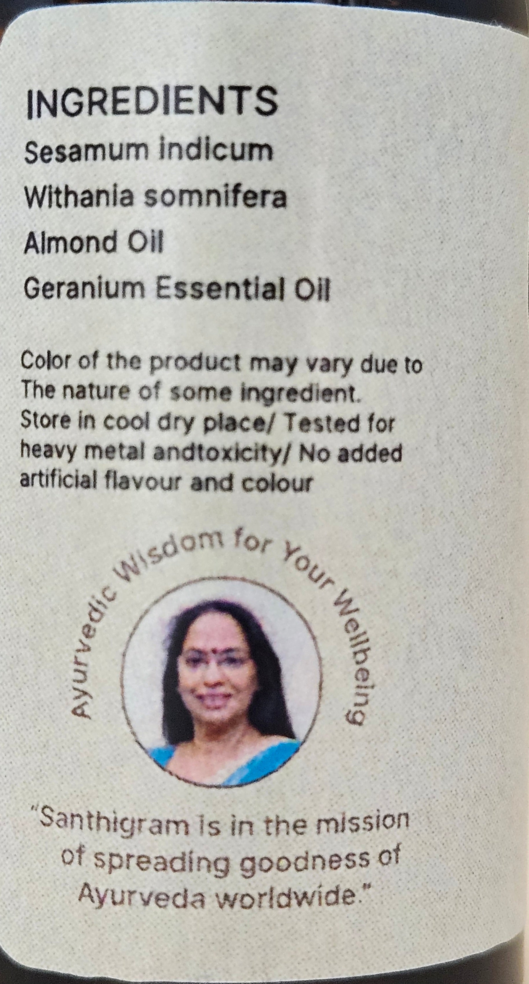 Nail Cares Cuticle Oil — Ashwagandha & Almond Oil | Santhigram Herbals, 30ml