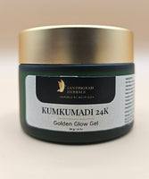Kumkumadi 24K Golden Glow Gel — Saffron & 24K Gold Lepam | Santhigram Herbals, 50g