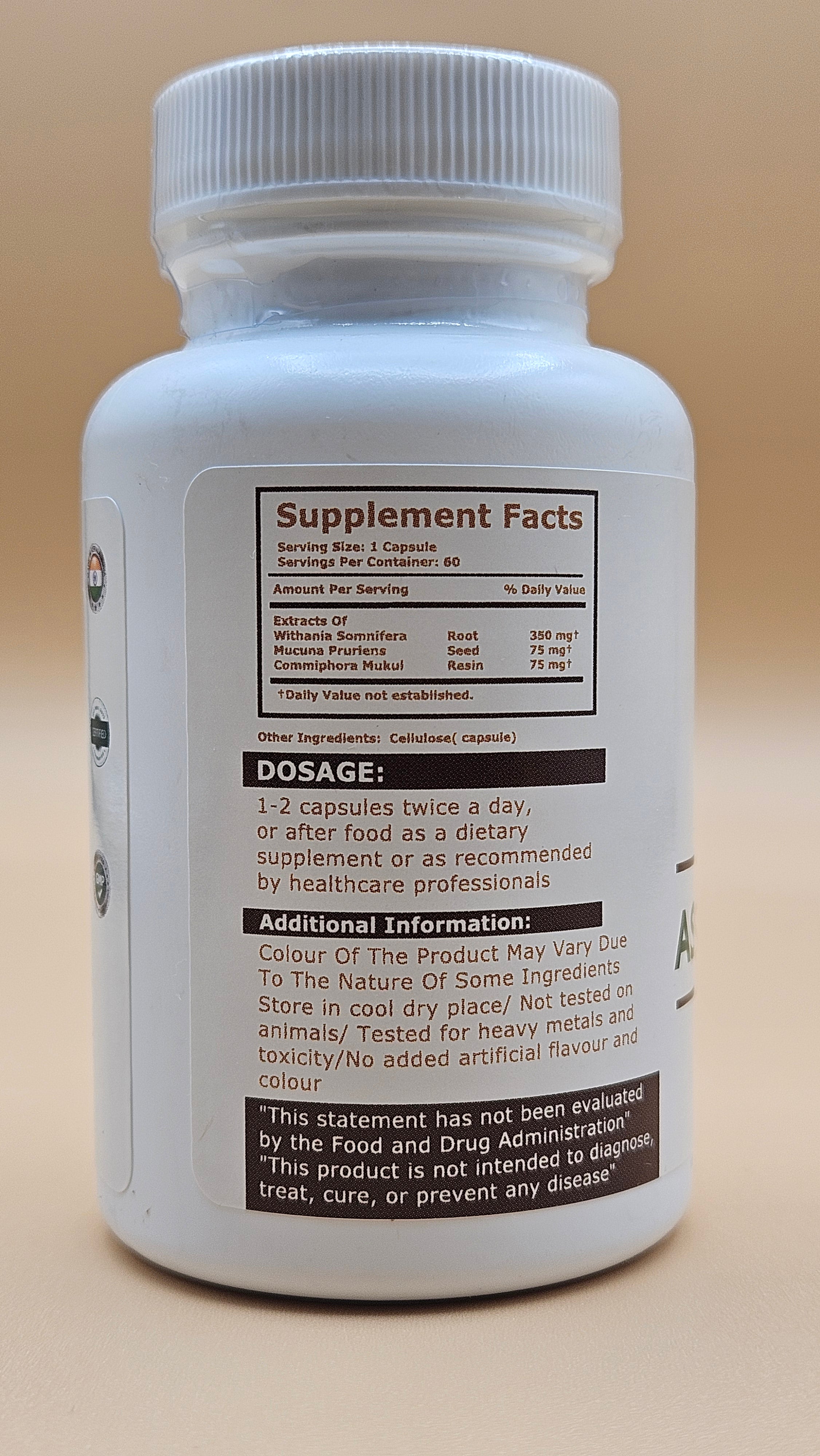Ashwagandha Plus | Ayurvedic Supplement, 60 Capsules