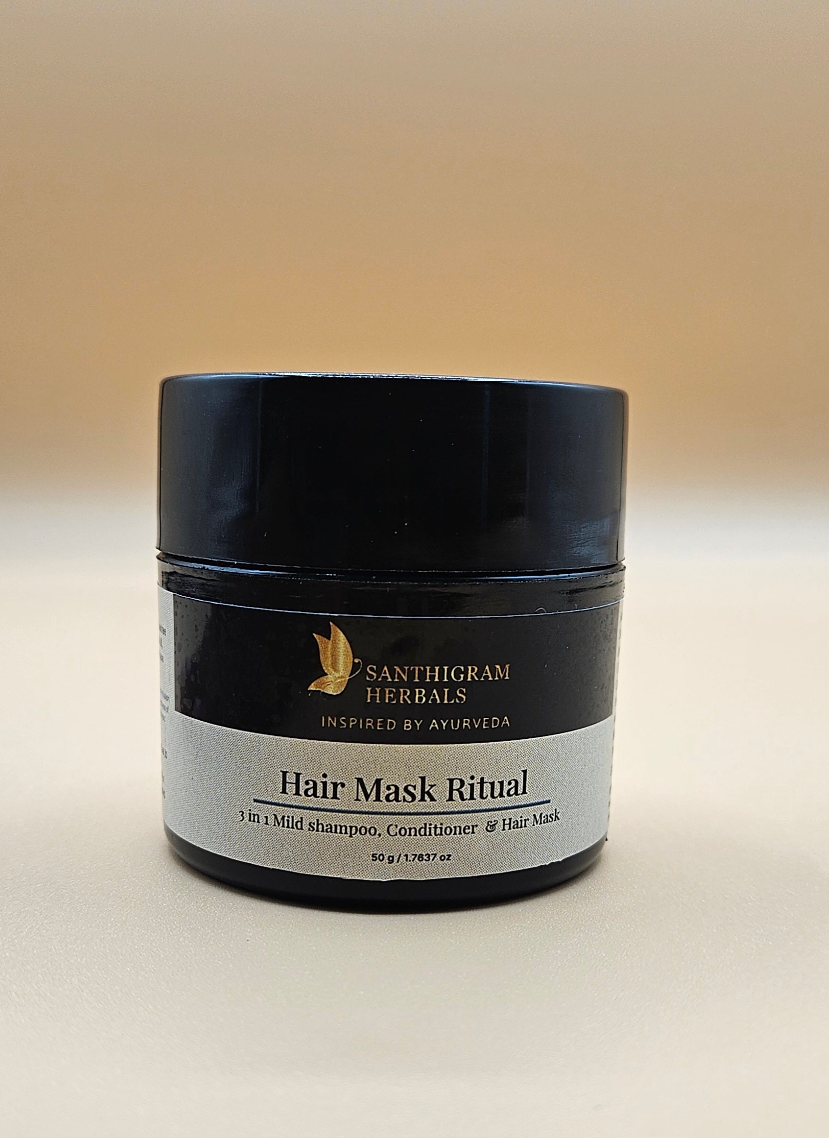 Hair Mask Ritual — 3-in-1 Mild Shampoo, Conditioner &amp; Hair Mask | Santhigram Herbals, 50g