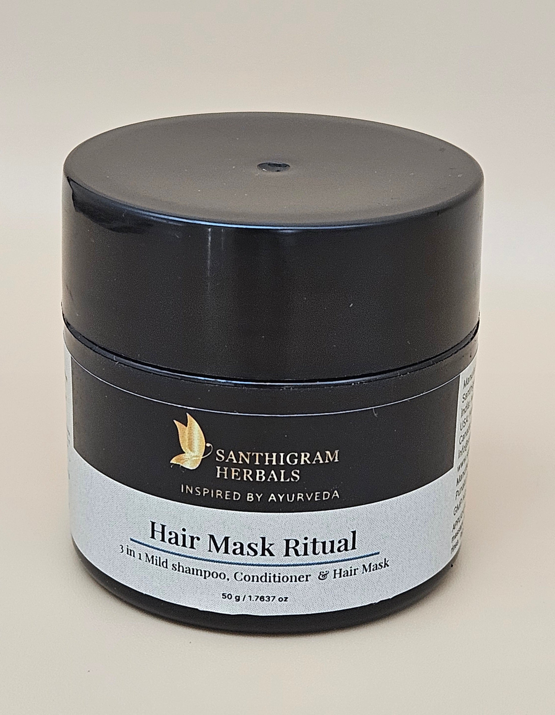 Hair Mask Ritual — 3-in-1 Mild Shampoo, Conditioner &amp; Hair Mask | Santhigram Herbals, 50g