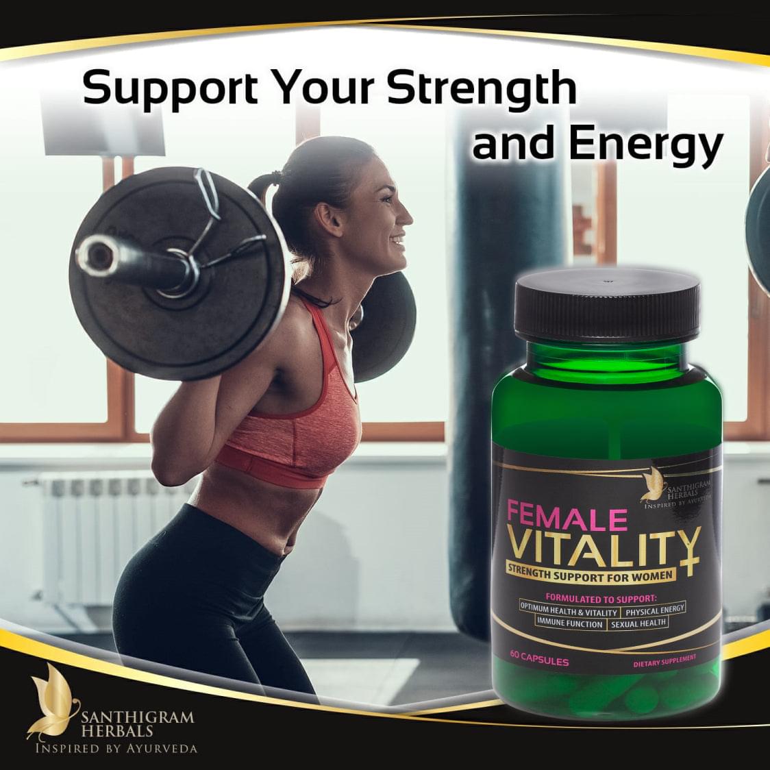 Premium Female Vitality Herbal Supplements Promotes Menopause Relief