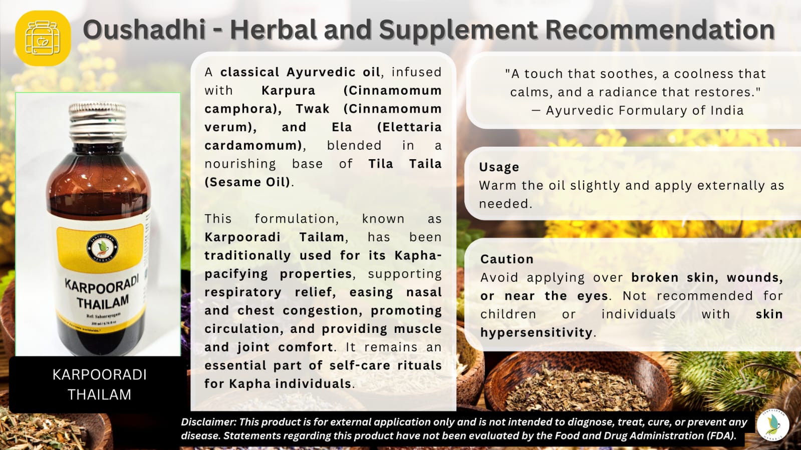 Kapha Prakriti Balance Ayurvedic Wellness Kit