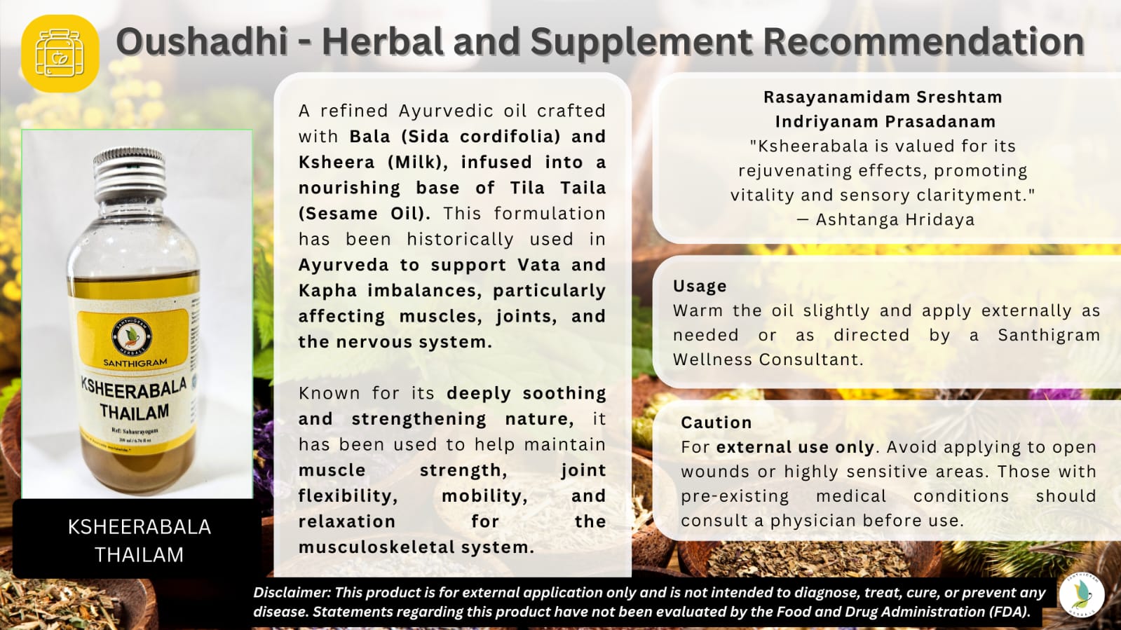 Vata-Kapha Prakriti Balance Ayurvedic Wellness Kit