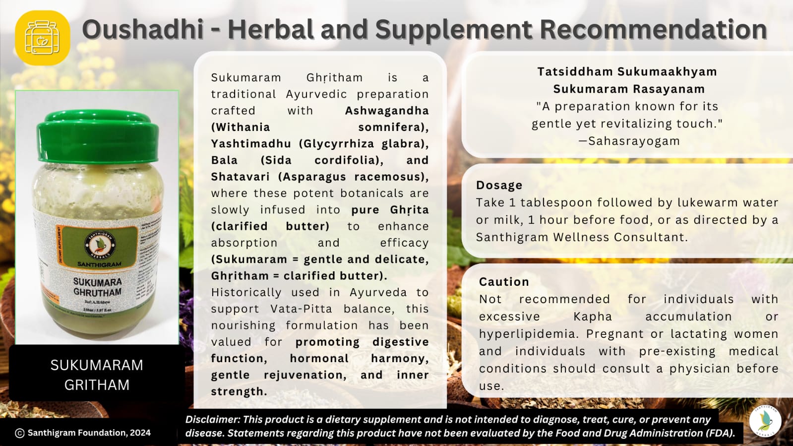 Vata-Pitta Prakriti Balance Ayurvedic Wellness Kit